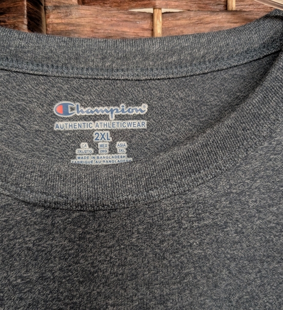 Champion Gray Alabama T-Shirt with Red Logo - Picture 2 of 4